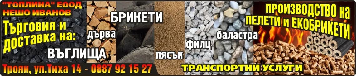 ТОПЛИНА - ТЪРГОВИЯ С ГОРИВНИ И СТРОИТЕЛНИ МАТЕРИАЛИ;ТЪРГОВСКО,ВЪНШНОТЪРГОВСКА,ПОСРЕДНИЧЕСКА И КОМИСИОННА ДЕЙНО…