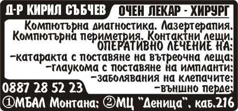 АМБУЛАТОРИЯ ЗА СПЕЦИАЛИЗИРАНА ИЗВЪНБОЛНИЧНА МЕДИЦИНСКА ПОМОЩ ПО ОЧНИ БОЛЕСТИ -БИКСМЕД - извършване на специализирана извънболнична медицинска помощ, в това число диагностика, лечение, реха…