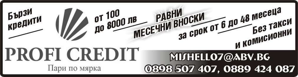 ПРОФИ КРЕДИТ  БЪЛГАРИЯ EOOD